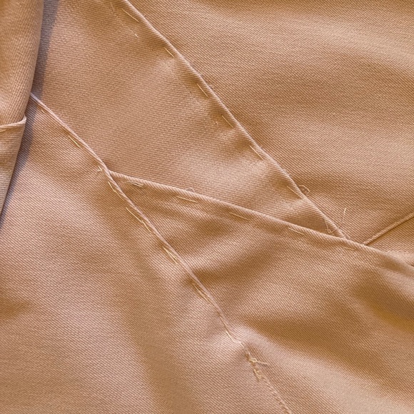 Handmade lace inlay blazer and tulip skirt set perfect for wedding-unfinished - Picture 13 of 13